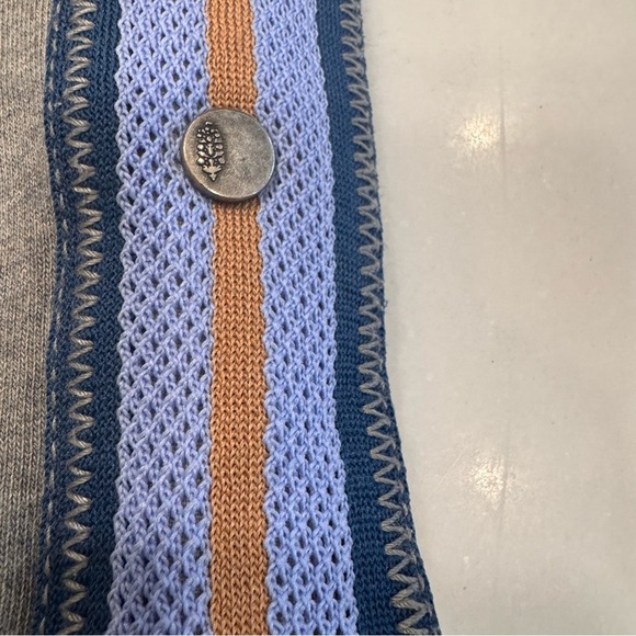 Free People Get Set Track Romper gray blue side straps & snaps size Small - Picture 6 of 14